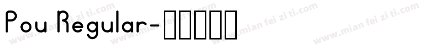 Pou Regular字体转换